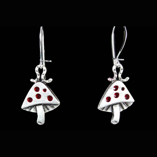 Quirks! Earrings and Accessories Mushroom Earrings by Chickenscratch
