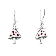 Quirks! Earrings and Accessories Mushroom Earrings by Chickenscratch