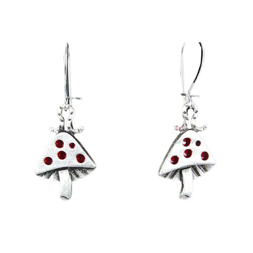 Quirks! Earrings and Accessories Mushroom Earrings by Chickenscratch