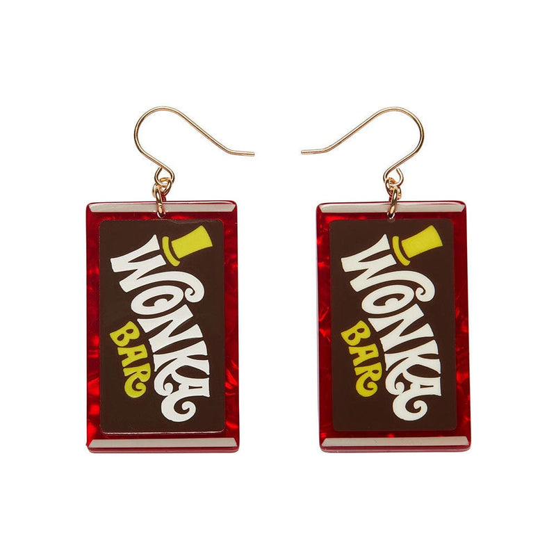 Quirks! Earrings and Accessories Original Wonka Bar Drop Earrings by Erstwilder