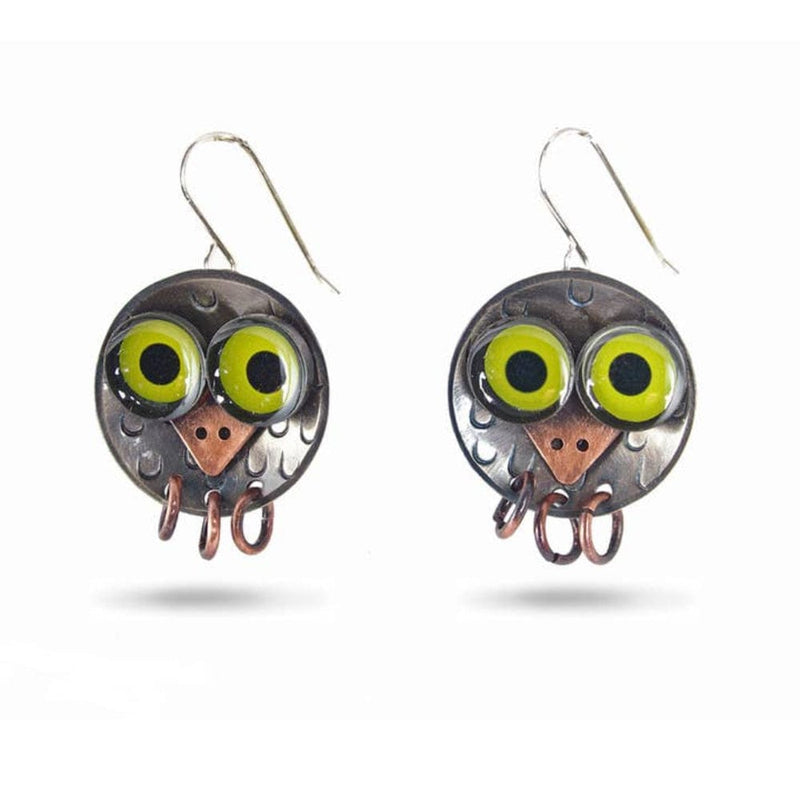 Quirks! Earrings and Accessories Owlet Earrings by Chickenscratch