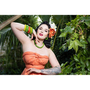 Quirks! Earrings and Accessories Palm Heavy Carve Hoop Earrings by Splendette