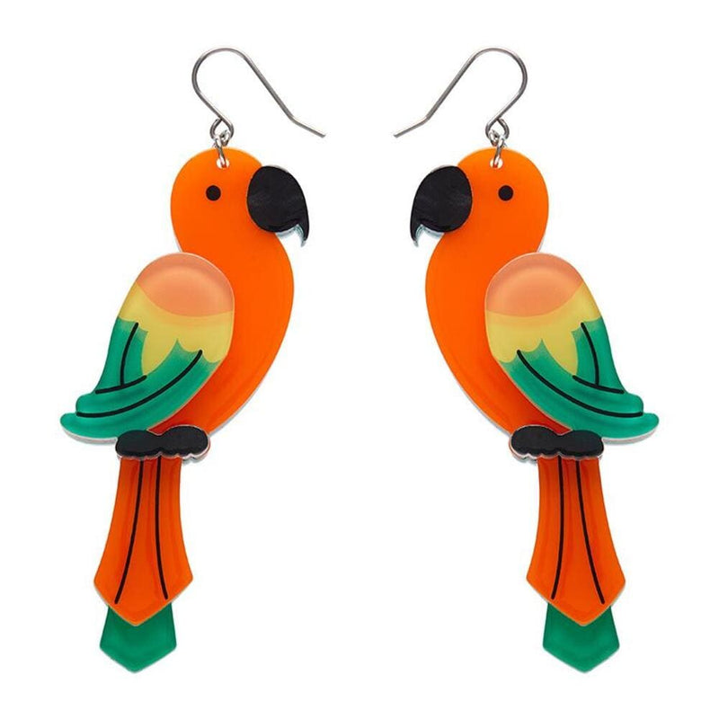 Quirks! Earrings and Accessories Pancha's Parrots Drop Earrings by Erstwilder