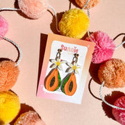 Quirks! Earrings and Accessories Papaya Dangle Acrylic Earrings