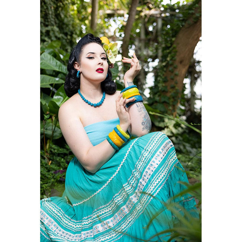 Quirks! Earrings and Accessories Peacock Heavy Carve Beads by Splendette