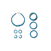 Quirks! Earrings and Accessories Peacock Heavy Carve Hoop Earrings by Splendette