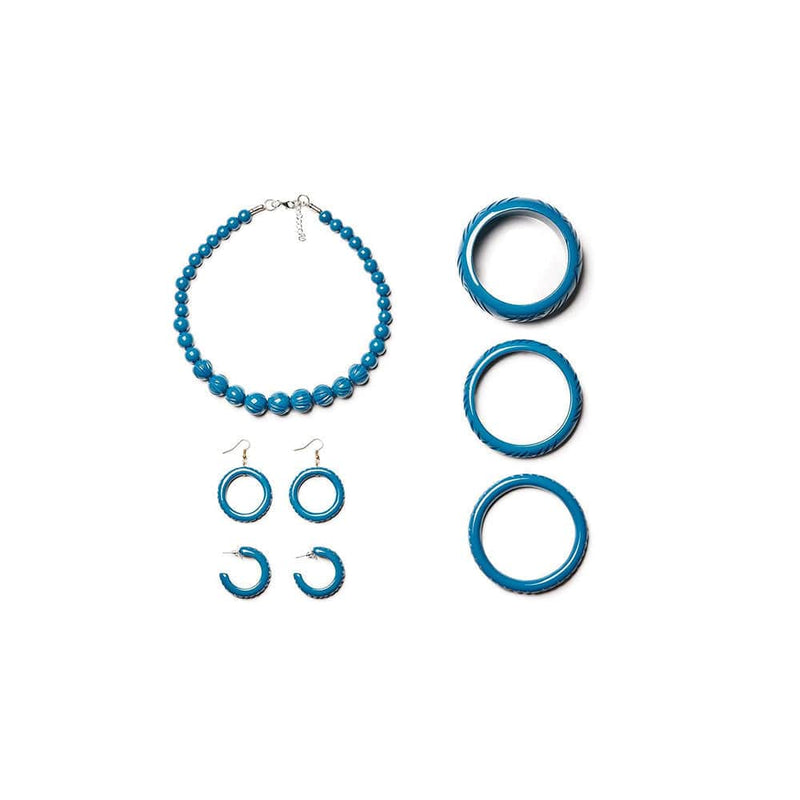 Quirks! Earrings and Accessories Peacock Heavy Carve Hoop Earrings by Splendette