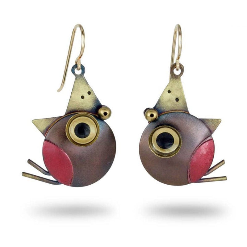 Quirks! Earrings and Accessories Peckish Robin Earrings by Chickenscratch