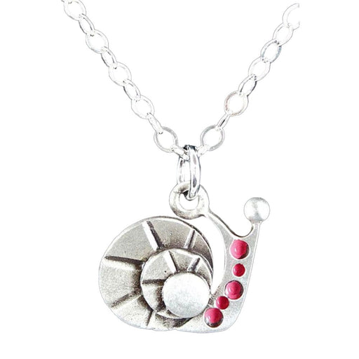 Quirks! Earrings and Accessories Snail Pendant by Chickenscratch