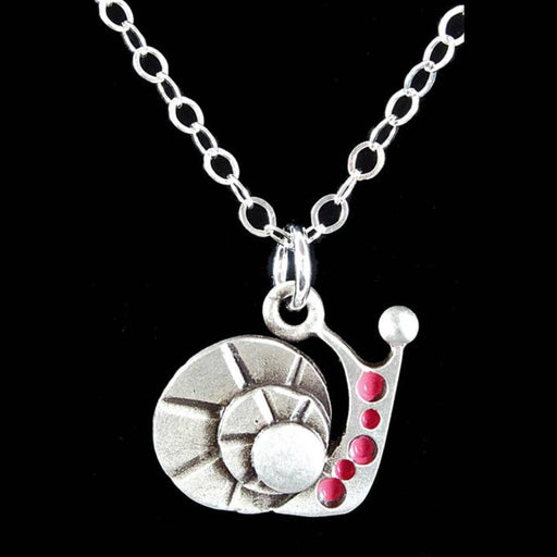 Quirks! Earrings and Accessories Snail Pendant by Chickenscratch