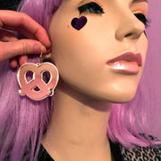 Quirks! Earrings Mirrored Pretzel Earrings