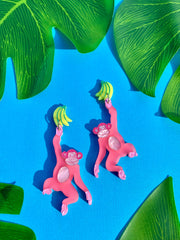 Quirks! Earrings Monkey Business Acrylic Earrings