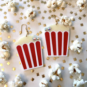 Quirks! Earrings Movie Popcorn Acrylic Statement Earrings