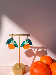 Quirks! Earrings Orange Dangle Earrings