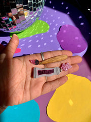 Quirks! Earrings Paint Tube and Brush Statement Acrylic Earrings