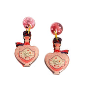 Quirks! Earrings Paris Mon Amour Perfume Bottle Statement Earrings