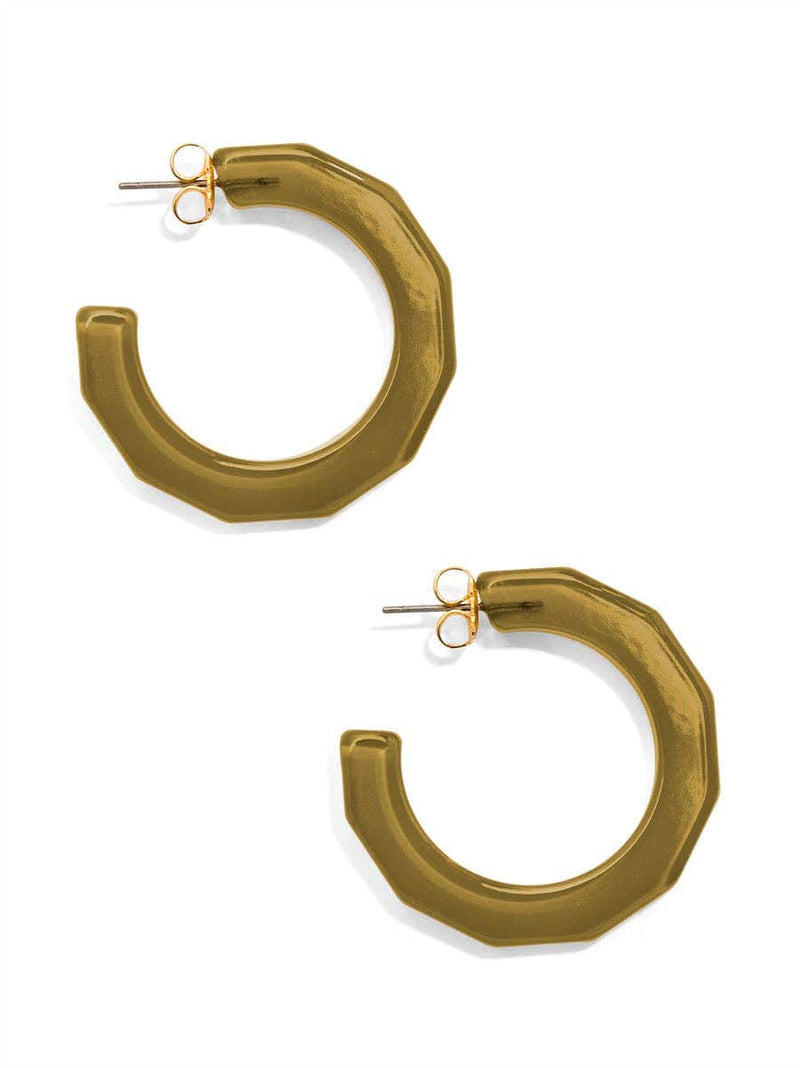 Quirks! Earrings Textured Hoop Earring Tan