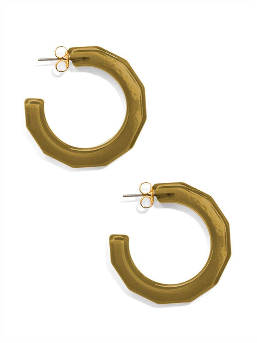 Quirks! Earrings Textured Hoop Earring Tan