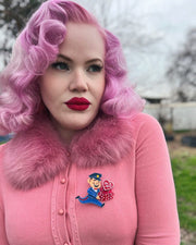 Quirks! Earrings Valentine's Happy Mail Earrings by 50's Vintage Dame x Lipstick & Chrome