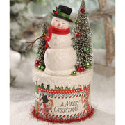 Quirks! figurine Retro Snowman on Box by Bethany Lowe Designs