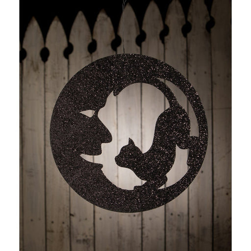 Quirks! Figurines Cat in Moon Silhouette by Bethany Lowe Designs