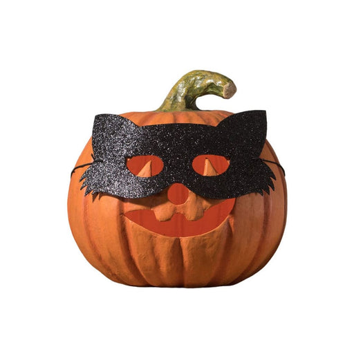 Quirks! Figurines Cat Masquerade Pumpkin by Bethany Lowe Designs