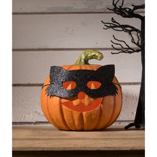 Quirks! Figurines Cat Masquerade Pumpkin by Bethany Lowe Designs