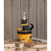 Quirks! Figurines Cecil Cat on Box by Bethany Lowe Designs