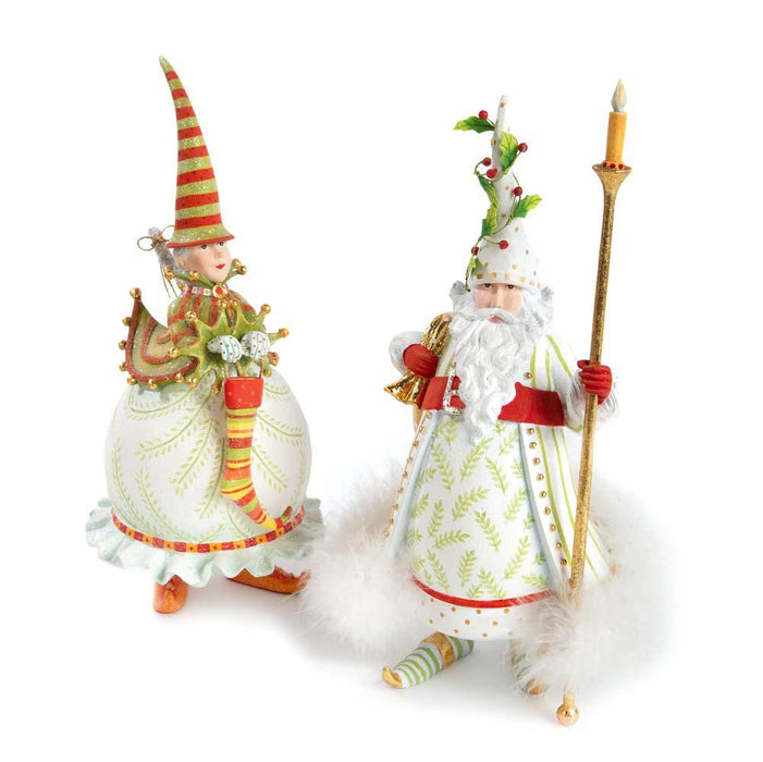 Quirks! Figurines Dash Away Candlelight Santa Figure by Patience Brewster