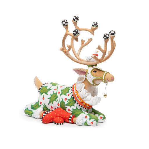 Quirks! Figurines Dash Away Sitting Vixen Reindeer Figure by Patience Brewster