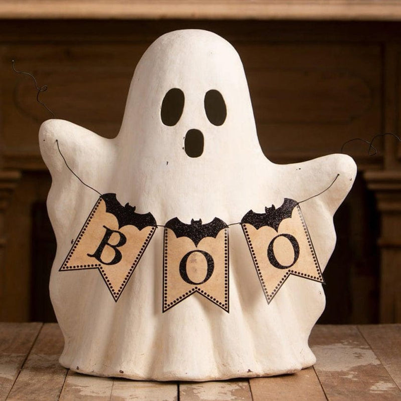 Quirks! Figurines Ghost with Boo Garland by Bethany Lowe Designs