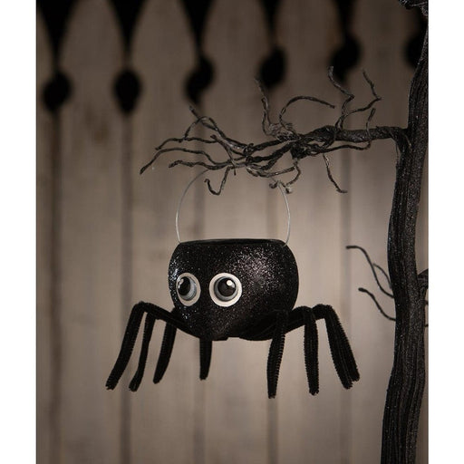 Quirks! Figurines Googlie Eyed Spider Bucket by Bethany Lowe Designs