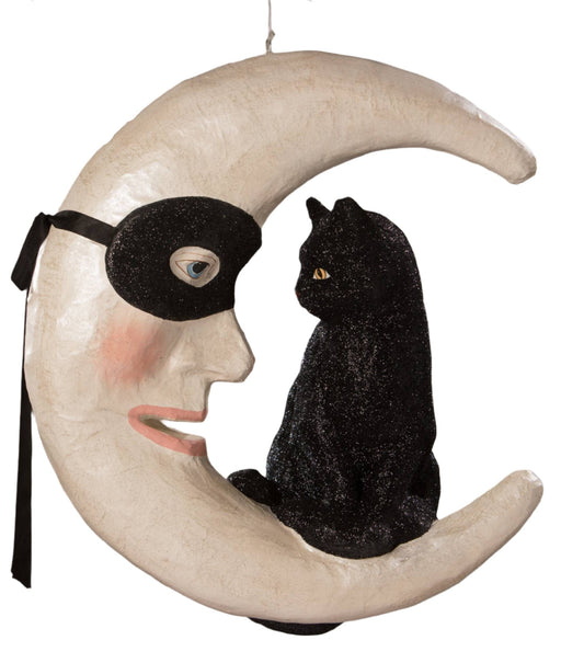 Quirks! Figurines Hallow's Eve Cat On Moon