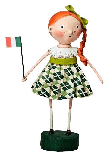 Quirks! Figurines Kristin Go Braugh© Lori Mitchell St. Patrick's Day Figurine