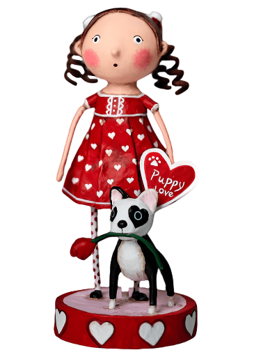Quirks! Figurines Mila Loves Milo Valentine's Day Figurine by Lori Mitchell *New for 2024*