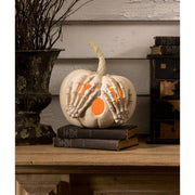 Quirks! Figurines Peek-a-Boo Pumpkin White by Bethany Lowe Designs