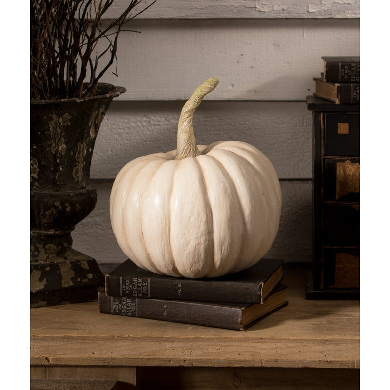 Quirks! Figurines Peek-a-Boo Pumpkin White by Bethany Lowe Designs
