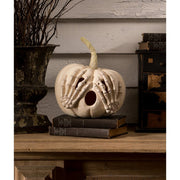 Quirks! Figurines Peek-a-Boo Pumpkin White by Bethany Lowe Designs