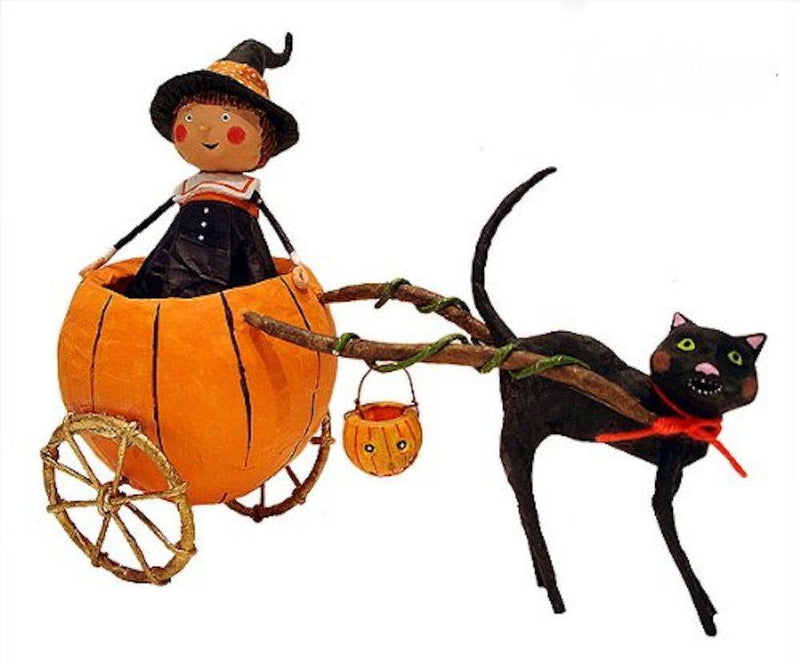 Quirks! Figurines Piper's Pumpkin Ride Halloween Lori Mitchell Collectible Figurine