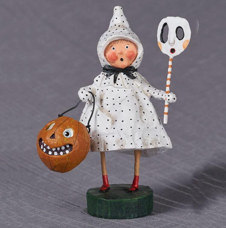 Quirks! Figurines Polk-A-Dottie Boo Halloween Lori Mitchell Collectible Figurine