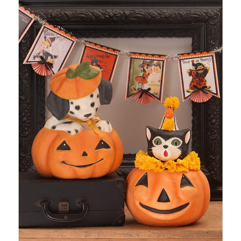 Quirks! Figurines Poppy Puppy in Pumpkin by Bethany Lowe Designs