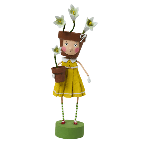 Quirks! Figurines Pot Head Spring Figurine by Lori Mitchell *NEW FOR 2026*