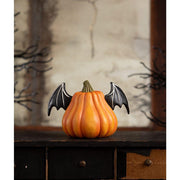 Quirks! Figurines Pumpkin Bat Luminary by Bethany Lowe Designs