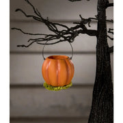 Quirks! Figurines Pumpkin Bucket Ornament Mini by Bethany Lowe Designs