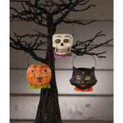 Quirks! Figurines Pumpkin Bucket Ornament Mini by Bethany Lowe Designs