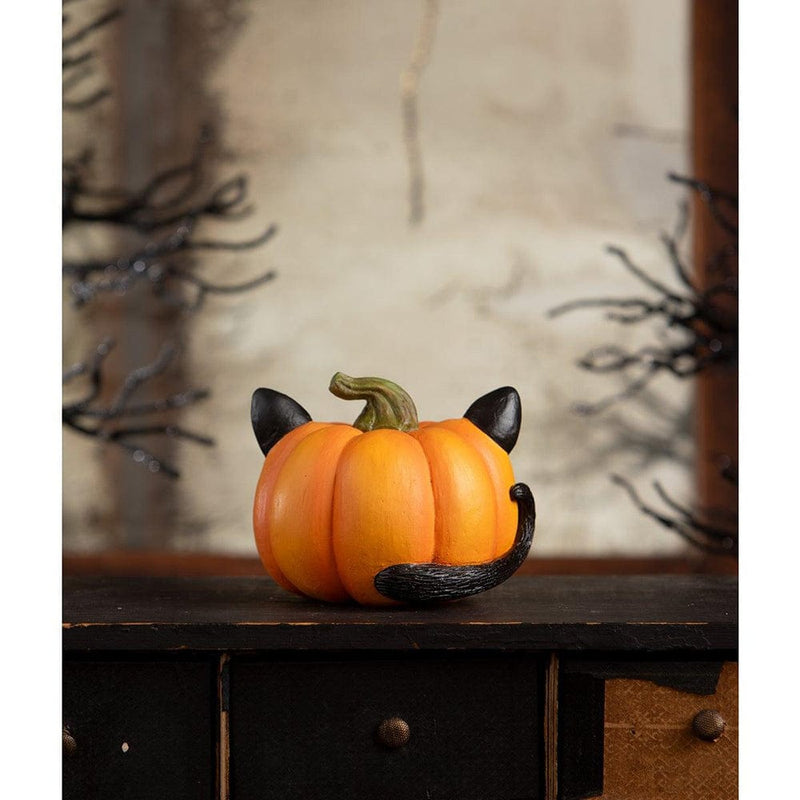 Quirks! Figurines Pumpkin Cat Luminary by Bethany Lowe Designs