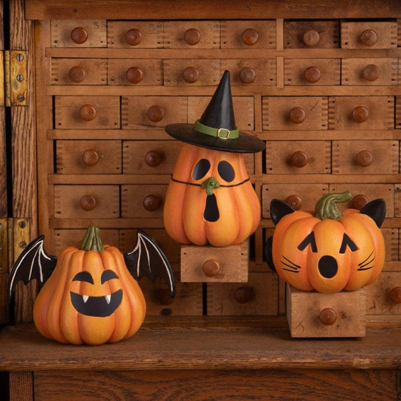 Quirks! Figurines Pumpkin Witch Luminary by Bethany Lowe Designs
