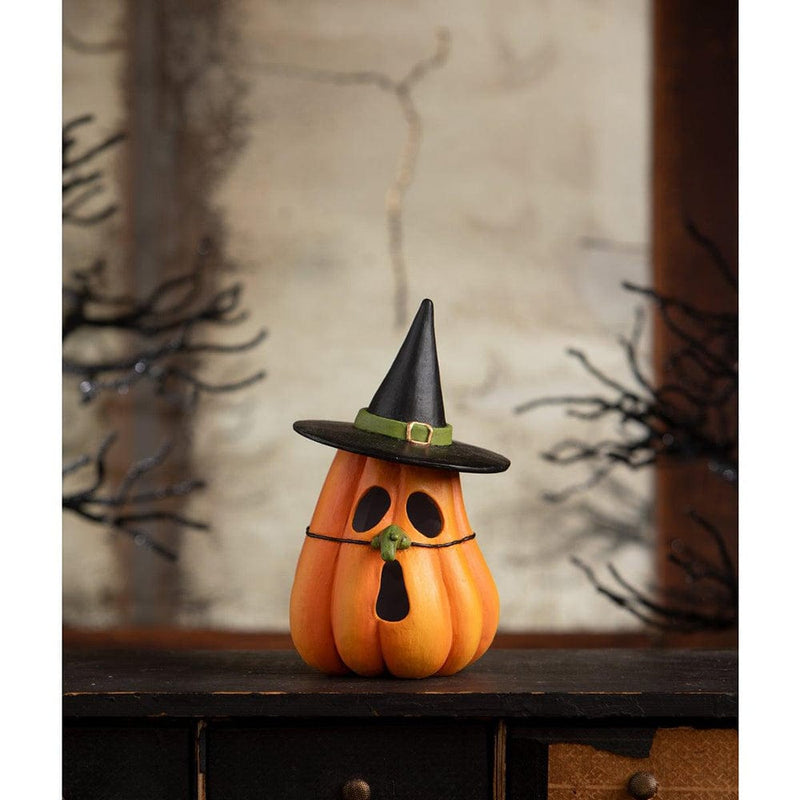 Quirks! Figurines Pumpkin Witch Luminary by Bethany Lowe Designs