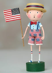 Quirks! Figurines Sammie's Stars & Stripes Patriotic Lori Mitchell Figurine