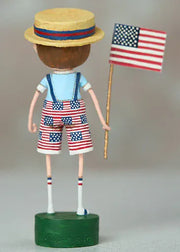 Quirks! Figurines Sammie's Stars & Stripes Patriotic Lori Mitchell Figurine